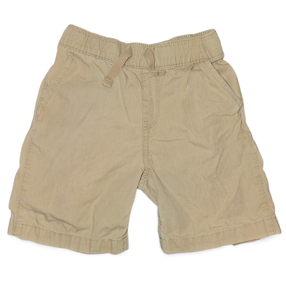 The Childrens Place Chino Shorts Boys 4T Tan Good‎ Adjustable Waist Drawstring